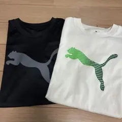 PUMA Tシャツ 2枚セット 黒 白　150