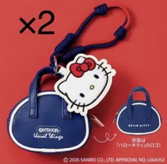 ハローキティ×アウトドアプロダクツ 顔形&バッグ形チャームセット×2