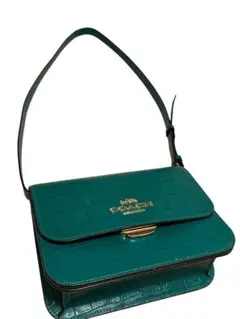 COACH ターコイズ ショルダーバッグ