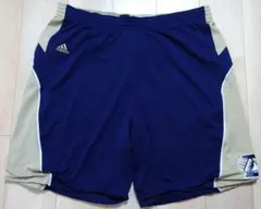 adidas ハーフパンツ【3XL】ネイビー/ゴールド ビッグサイズ