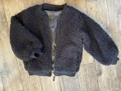 期間限定値下げ（11/11まで）✨　120 黒　ボアブルゾン　キッズアウター