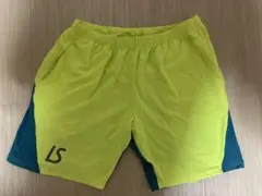 LUZeSOMBRA蛍光イエロー/ダークブルー ハーフパンツ