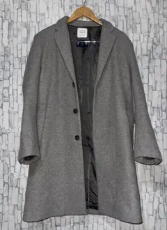 UNITED TOKYO メチェスターコート グレー ウール