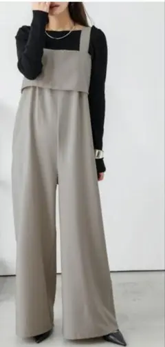 lesperance　インフルエンサーコラボ　オールインワン　サロペット　モカ