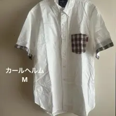 カールヘルム　半袖　メンズ　M ポイントチェック柄