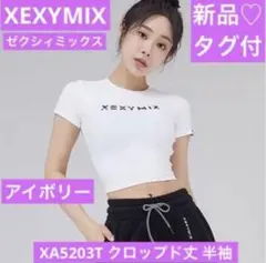 新品　ゼクシィミックス　XA5203T クロップド丈 Tシャツ　アイボリー L