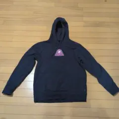 HUF フード付きパーカー M 紺ピンクグラフィック