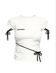 dearanddust Side Ribbon Muse Tee - メルカリ