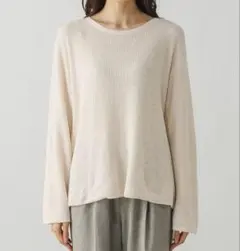 GLOBAL WORKミニブークレボートネックプルオーバー