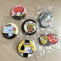 BTS BT21 くら寿司　缶バッチandキーホルダー