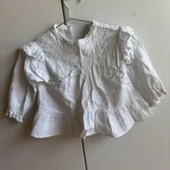 ZARA ホワイト長袖ブラウス 3-4歳