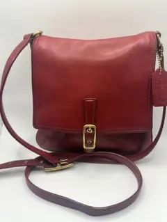 希少色 COACH オールドコーチ ショルダーバッグ 斜め掛けランチボックス 赤 希少色 COACH オールドコーチ ショルダーバッグ 斜め掛けランチ