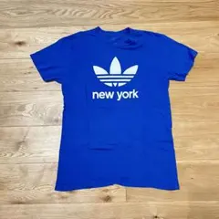 ニューヨーク限定　adidas New York Tシャツ S 青