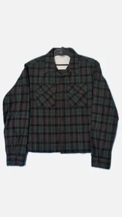 70s FIVE BROTHER ボードシャツ 好配色 短丈 ボックスシルエット