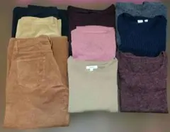 秋・冬物まとめ売り【9点】セーター・パンツ・スカート他