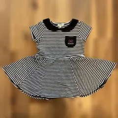 3can4on ボーダー柄 半袖ワンピース 100cmのサムネイル