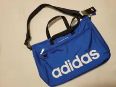 adidas アディダス 2way ショルダーバッグ ブルー