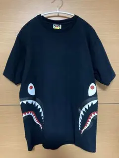 A BATHING APE シャークTシャツ M ラメ加工