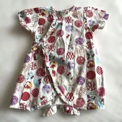 くろわっさんすべべロンパース浴衣60〜70㎝