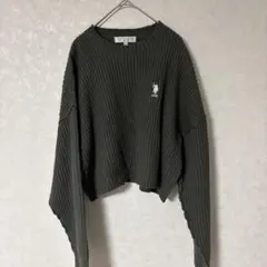 U.S. POLO ASSN. リブ編みセーター