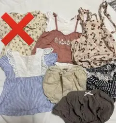 ロンパース、ブルマなど7点まとめ売りプティマイン、アプレレクール、バースデイ