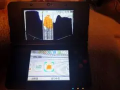 ワ*ト様 ジャンク品　New 3DS 本体 黒 ひび割れあり　下画面反応ズレる