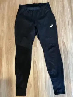 ASICS ランニングタイツ　裏起毛　ブラック　サイズ M