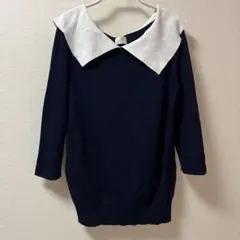 【最終値下げ】ニット Bigカラー 7分袖 Liala×PG