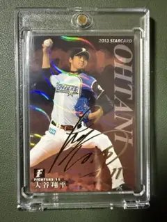 プロ野球チップス 2013大谷翔平 ルーキーイヤー 箔押しサイン - メルカリ