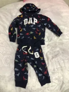 ！上下セットアップ　恐竜　GAP ネイビー　スウェット