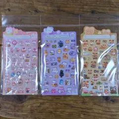 ボンボンドロップ風シール　3Dシール　ぷくぷくシール