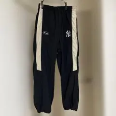 Perushu × MLB ナイロンドローコードパンツ ネイビー S ジム - メルカリ