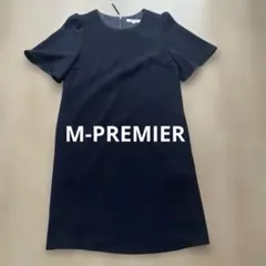 M-PREMIERフレア袖ワンピース ネイビー 38のサムネイル