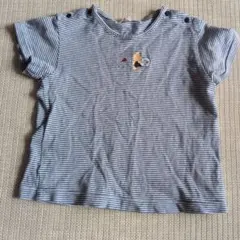 Familiar ストライプ柄 Tシャツ 80