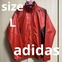 adidas アディダス ウインドブレーカー上下 赤黒 L