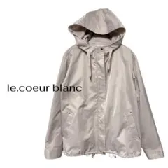 le.coeur blanc ルクールブラン ツイルストレッチフードブルゾンのサムネイル