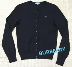 【訳あり】BURBERRY ブラック レディースカーディガン 長袖 サイズ38