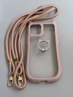 ピンク iPhone12pro リング付き 猫耳iPhoneスマホケース 大人気