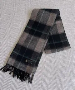 scotland スコットランド製 ウール チェック柄マフラー