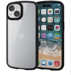 エレコム★iPhone15 ケース TOUGH SLIM LITE ★黒ブラック