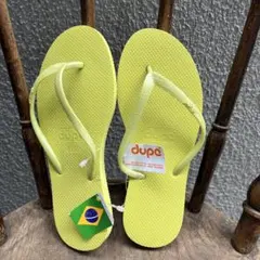 ブラジル製,新品・タグ付　肌映え　23.0㎝　dupe　イエロー／パールライムのサムネイル