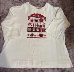 familiar FdashTシャツ ホワイト5分袖 140cm