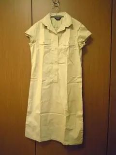 【SALE】UNIQLO ベージュ シャツワンピース M