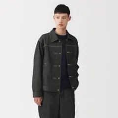MUJI Labo 紳士 再生ポリエステルデニムジャケットLサイズ MUJI Labo』から、再生ポリエステルを使った「デニムジャケット」が