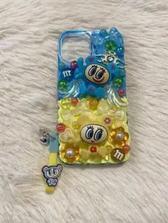 エンジェルブルー iPhone カバー ケース デコ