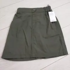西松屋　未使用品　タグ付き カーゴスカート　カーキ110サイズのサムネイル
