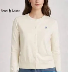 ポロ ラルフ ローレン ボレロ Pimaコットン クルーネック カーディガン