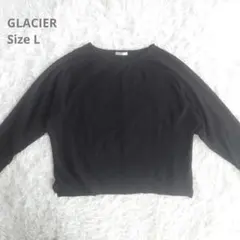 GLACIER トップス 七分袖 カットソー ブラック L