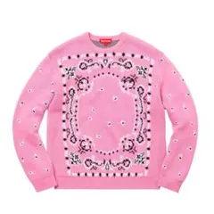 名作】Supreme Bandana Sweater バンダナ セーター M - メルカリ