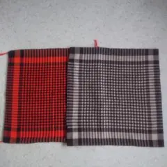 座布団カバー 昭和レトロ 2枚セット